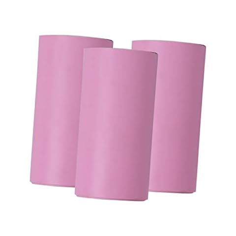 Printer Paper,Printable Color Sticker Paper Roll Direct Thermal Paper with Self-Adhesive 57 * 30mm(2.17 * 1.18in) for PeriPage A6 Pocket Thermal Printer for PAPERANG P1/P2 Mini Photo Printer, 3 Rolls Cover