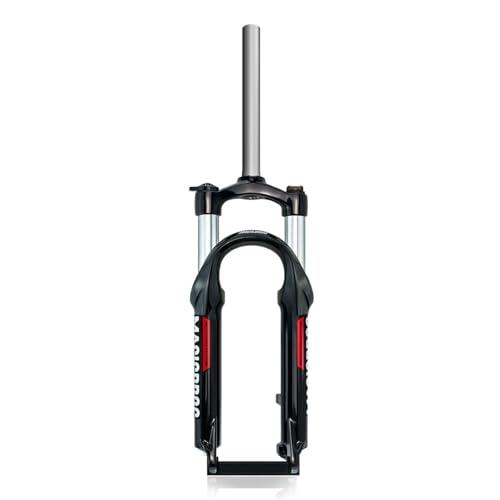 WIQUYBML Horquillas de suspensión para Bicicletas de montaña de 20/24 Pulgadas, Recorrido de 100 mm, Horquilla para Bicicleta Infantil de 1-1/8', Resorte mecánico Recto, QR 9, Freno de Disc