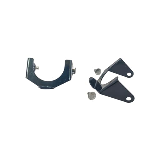 Image of Metal C-Type Clamp Mounting Bracket with Rivets | Heavy Duty Pipe Holder Support Clip for Irrigation /Plumbing Sprinkler Fittings | Pack of 20 Brackets with Fasteners | 2.5 inch
