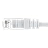 CAT6A Ethernet Patch Cable 2ft S/FTP Shielded Network Cable with Boot, RJ45 High-Speed LAN Cord, White