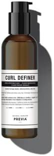 PREVIA Curl Definer Styling Serum - Hydrating Curly Hair Treatment (6.7 oz)