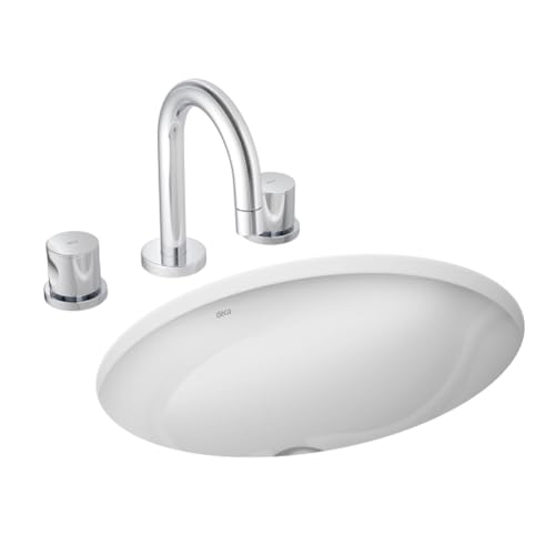 Cuba de Embutir Oval 40x30cm Branca