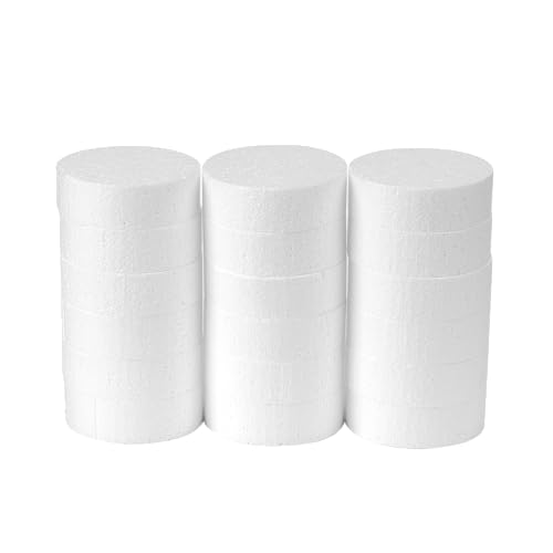 image for Crafare 3 Inch Foam Circles for Crafts 18 Pack 1 Inch Thick Round Poly