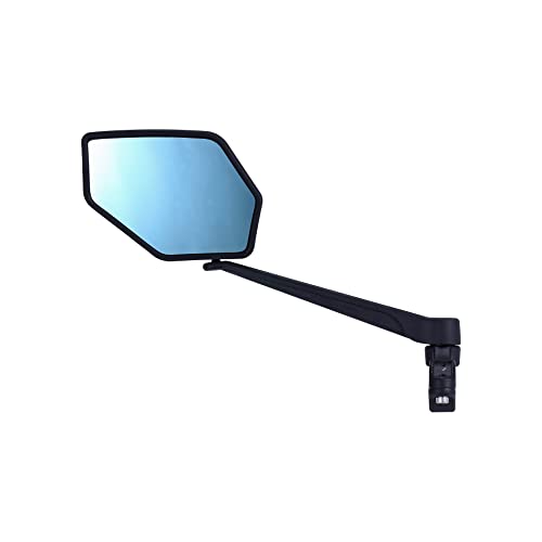 BBB Cycling Fahrradspiegel E-View Klemme Mehrfach Verstellbares Befestigungssystem für am Lenker Blendfreie Beschichtung E-Bike Zertifiziert Links