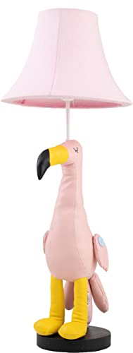 Happy Lamps Mingo Flamingo LED-Tischleuchte, 77 cm hoch, Dekoleuchte, veganes Leder, Handarbeit, hochwertige Tischlampe, top Qualität Cover