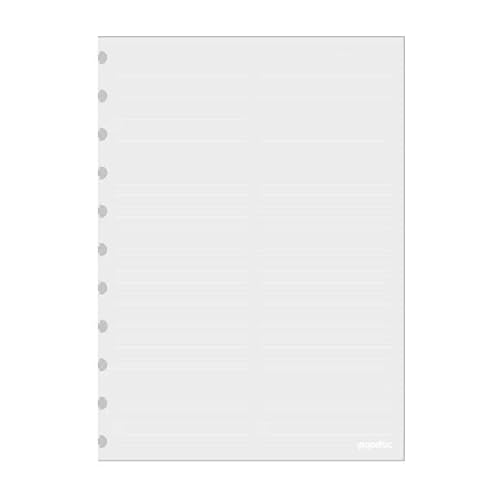 Refil Grande Com Pauta Branca e Coluna Com 50 Folhas Pop Disc