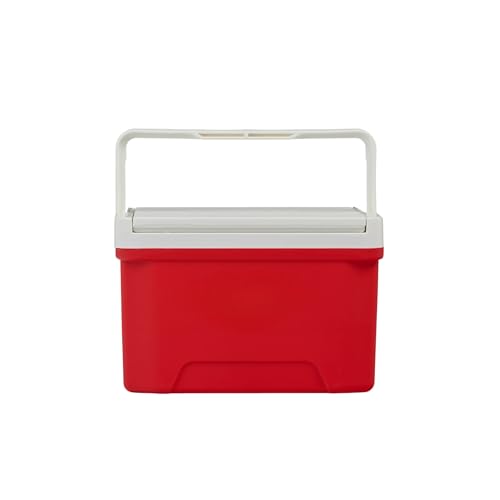 Red 9 Quart Ice Chest Cooler, 13 Can Capacity, Portable Personal Cooler