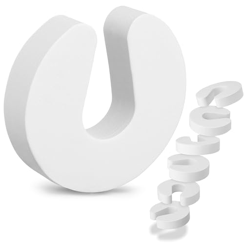 LeBone Premium Klemmschutz für Türen - 6 Stück Weiß - 2,3cm Ultra-Stark - Extra-Breit - Schaumstoff Türstopper als Kindersicherung und Fingerklemmschutz für Babys und Kinder