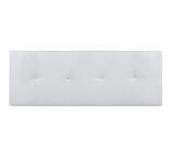 DORMIDAN- Cabecero Venecia en Polipiel con Acolchado capitoné, Blanco) …