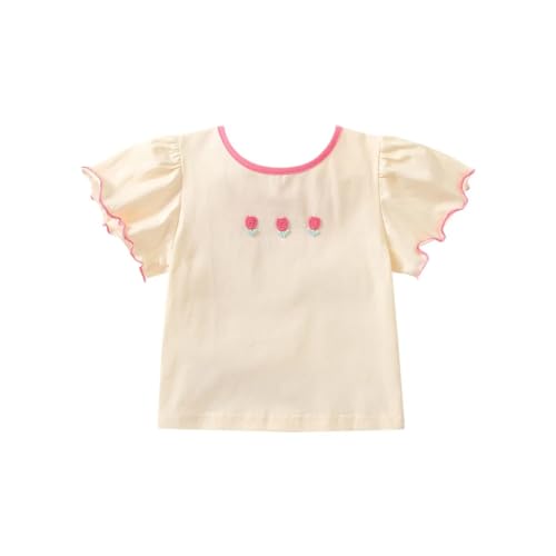 Image of Peacolate 2-7 Years Summer Clothing Set 2pcs Short Sleeve Bowknot T Shirt and Tutu Skirt