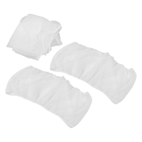 PENIKOKO 3 Piezas Cubierta para Jaula de Pájaros Ajustable Malla Transpirable XXL Protector para Periquitos Canarios Cockatiels Blanca