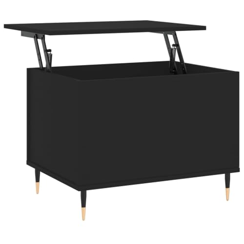 Table basse relevable bois et métal bureau espace limité - 2