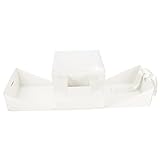 FRCOLOR Transparente Geschenkbox Leere Rosenbox zum Selbermachen mit Schleifenband für Floristen und Blumenlieferanten Box für Blumensträuße und Pflanzen