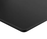 ESMART Germany TPL-168B stabile Schreib-Tisch-Platte aus MDF [Größenauswahl] 160 x 80 x 2,5 cm - Schwarz | Kratzfest, PVC-beschichtet, pflegeleicht, Bürotischplatte belastbar bis 120 kg
