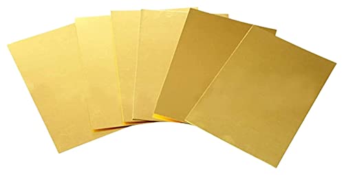 Plaque de laiton feuille de cuivre conductrice 0.5 mm matériau pour prototypage 100mm