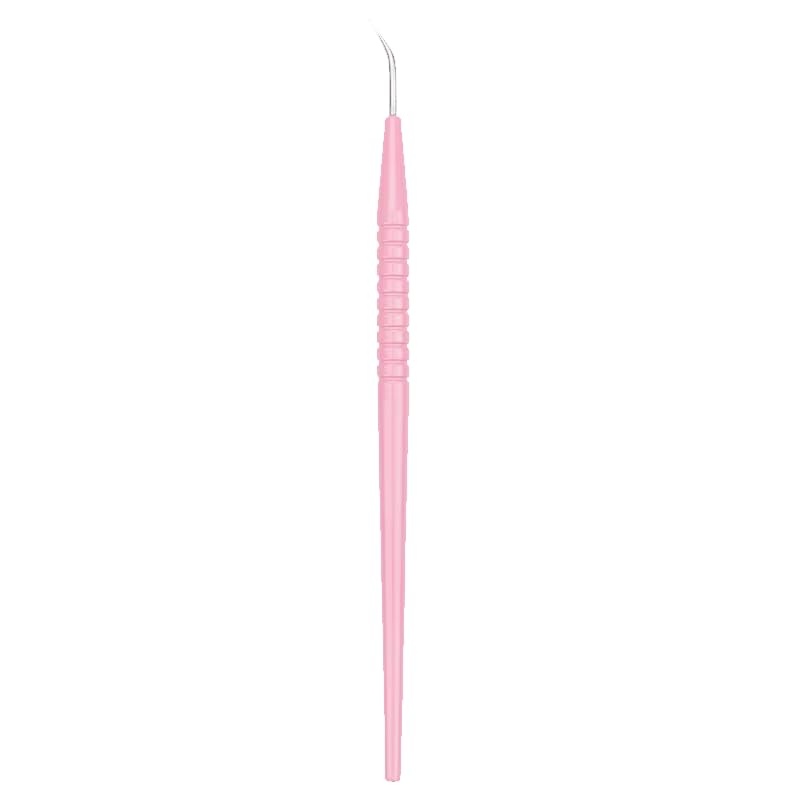 Eyelash Perm Wand Lifting Tools Beauty Lash Separating Grafting False Lashes Extension Metal Eyelash Pick Stick Lift Rods Supplies (Pink)