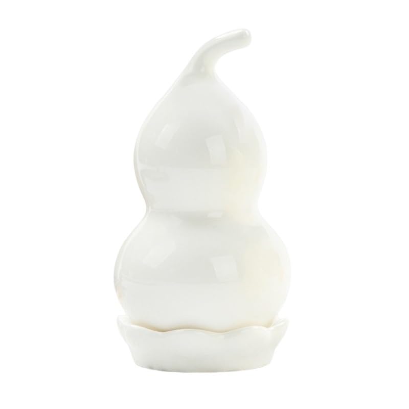 Porte cure-dents design calebasse céramique blanche pour sublimer vos tables