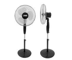 RAM - Pedestal Swing Fan 3 Speed 16 - 400mm Black Modern Oscillating 3-Speed Office Fan
