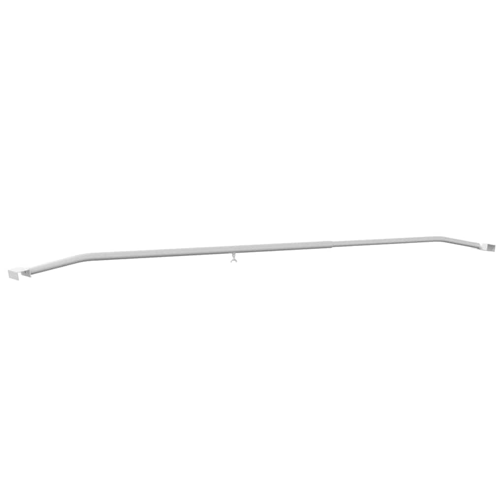 Soporte de aluminio de 3 piezas, ajustable 130-210 cm, plateado, resistente a la intemperie y a la corrosión, ideal para remolques, taller, garaje, fijación robusta y uso práctico