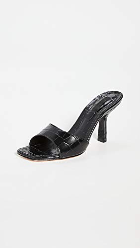 Schutz Women's Posseni Leather Sandal, Black, Size 7.5 #TOP4