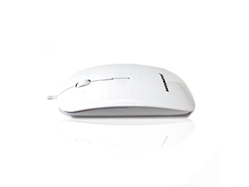 Image of Accuratus Image Blue Light - USB Blue Light High Resolution Slim-line Glossy Mouse - White