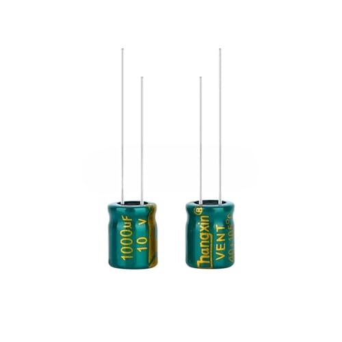 Condensateur électrolytique 10V 1000uF résistant à la chaleur pour filtrage stable 10pcs