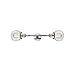 Innovations 208L-PC-G202-6 2 Vertical Bath Vanity Light, Polished Chrome
