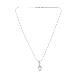 iplusmile Collar Colgante de Urna de Acero Inoxidable para Mujer en Forma de Flor de Loto, Collar de Cremación Colgante de Cristal para Cenizas, Joyería Conmemorativa Plateada