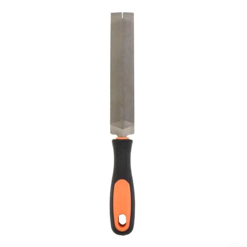 Lima de sierra manual para escofina de madera, rodamiento de acero T12 de 260 mm con mango TPR, para desbarbar y moldear, ancho de lima de 28 mm