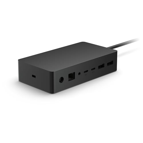 Microsoft Surface Dock 2 - Station d'accueil pour Surface Pro, Laptop, Laptop Go Book, et Go Noir