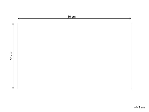 Zerbino In Fibra Di Cocco Marrone Con Fondo Antiscivolo In Pvc 50 X 80 Cm Decorazione Motivo Astratto - 3