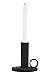 Produktbild House Doctors Candle Stand, The Ring, Textured Black, Dia.: 10 cm, h.: 10.8 cm