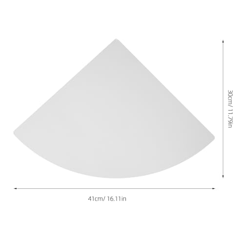 Estantería de esquina ahorro de espacio de PVC: estante de almacenamiento esquinero para baño 4