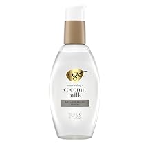 Nourishing + Coconut Milk Anti-Breakage Hair Serum for Strength & Shine, Leave-In Hair Treatment with Coconut Oil & Egg White Protein, Paraben & Sulfated-Surfactant Free, 2 Pack