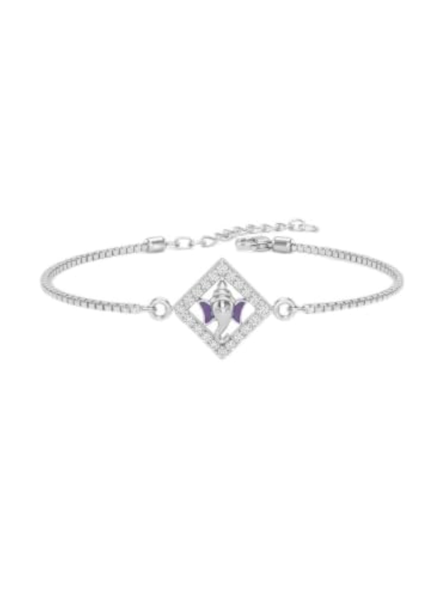 925 Sterling Silver Ganesha Rakhi for Brother