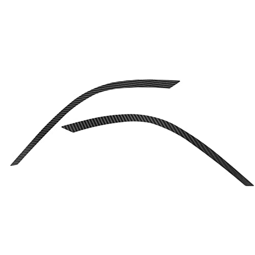 Tbest Frontlicht-Augenbraue, 2 Stück, Scheinwerfer-Augenbraue, Kohlefaser-Stil-Zierleiste, Linke Rechte Augenlid-Zierleiste, Ersatz für MX-5 2009-2014