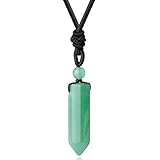 PENDENTIF EN CRISTAL DE GUÉRISON NATUREL : Chaque pendentif en cristal de guérison est poli à la main de façon traditionnelle, pour un aspect lisse et agréable. Fabriqué en pierre naturelle, sa couleur peut légèrement varier. Son style raffiné et élégant s'accorde avec toutes les tenues