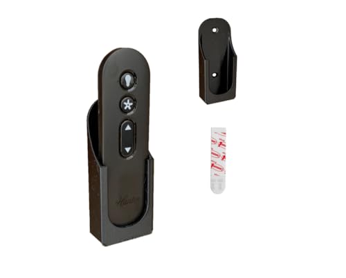Fan Remote Holder Wall Mount for Hunter K5579 & K5580 Ceiling Fan Fits Aeronaut Fonthill Aerodyne Minimus Bennett & More - Remote Not Included - 3D-Printed