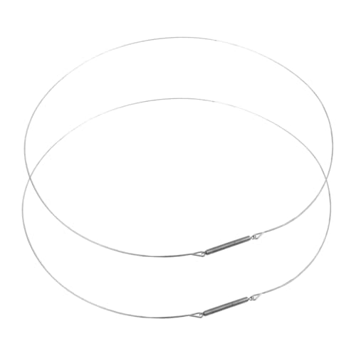 Mobestech 2pc 40cm Stainless Steel Spring Washing Machine Door Seal Ring Retaining Clamp Compatible for Front Load Washers Repair Part