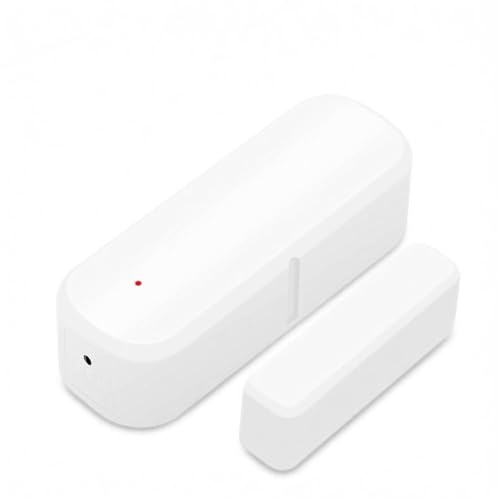 Für Smart WiFi Türfenstersensor für Tuya App, kein Hub erforderlich, kabellos, magnetisch, für Kontakt, Alarm für Alexa, Google Home Sicherheitssystem, Echtzeit-Benachrichtigung für