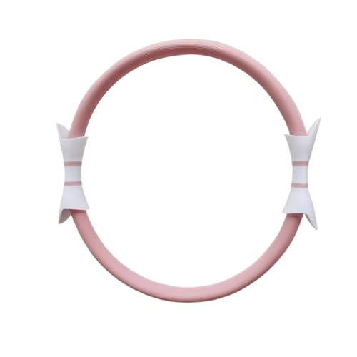 Ejercicio de doble mango, anillo de pilates para mujer, agarre de anillo de resistencia, aro de pilates ligero de 14.96 pulgadas, equipo de ejercicio de doble agarre para muslos y brazos