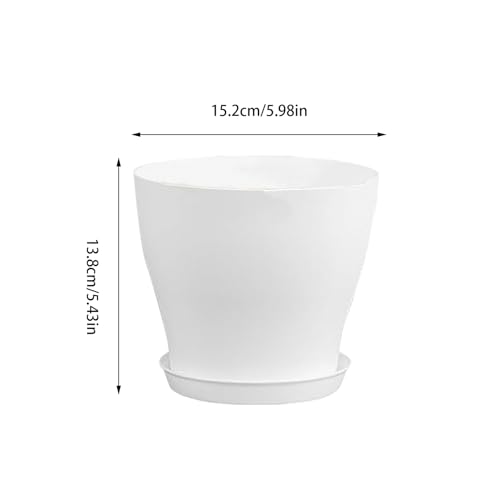 Pots de fleurs intérieur extérieur avec plateau de drainage - 6