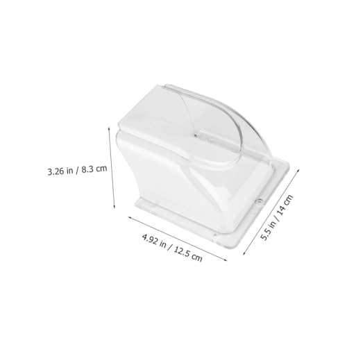 Timbre resistente a la lluvia SHINEOFI con protector exterior transparente de dos piezas 8