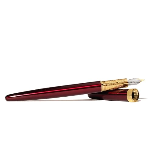 Image of Ferris Wheel Press | Bijou Fountain Pen | Ambrosia Indulgence | Double Gold Plated, Sapphire Lacquer Finish | Two-Tone Steel Nib | Fine Nib