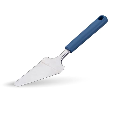 Fackelmann Tortenheber Essential aus Edelstahl, Spülmaschinengeeignet, 28 cm, Dunkelblau, Silber