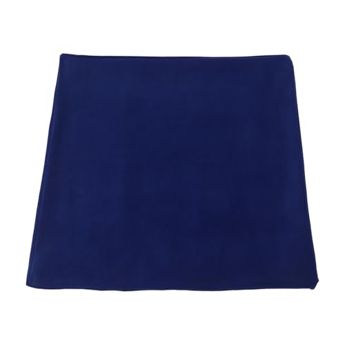 Tapis de mahjong pliable bleu en polyester antidérapant pour table de jeu
