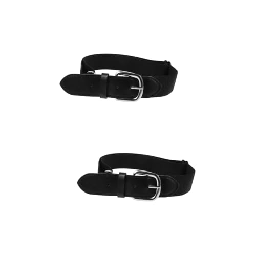 BESPORTBLE 2pcs Men's Baseball Belt Elastic Softball Belt Alloy Buckle Youth Sports for Baseball Football