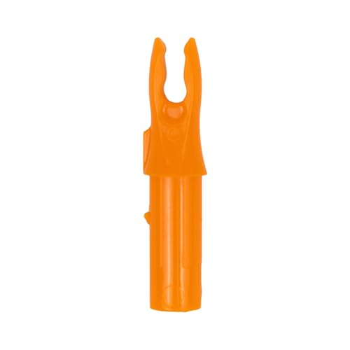 Bohning Blazer Nock for .246 Shafts (Standard Diameter, S-Nock, 6.5 mm) 12 Pack, Neon Orange