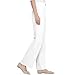 Stretchy Work Pants for Women Perfect Drape High Rise Pull-On Stretch Pants Silky Soft Comfy Fit Work Slacks Trousers（White,X-Large）