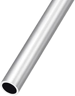 METALLIXITY 6063 Aluminum Tube (12mm OD x 10mm ID x 250mm L), Aluminum Round Tubing - for Home Furnishing, Machinery, DIY Handicraft